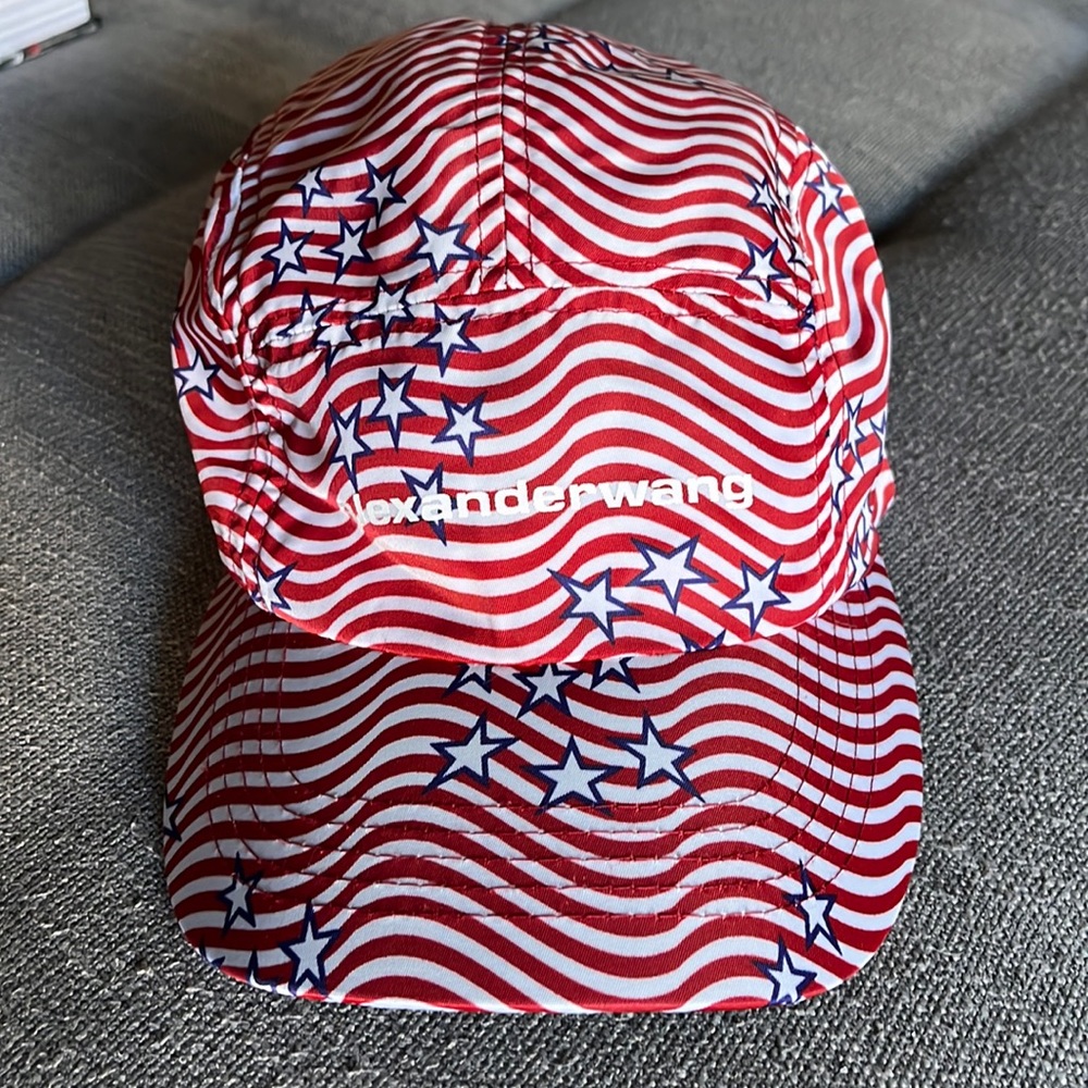 Alexander Wang Ball Cap - red, white with blue stars